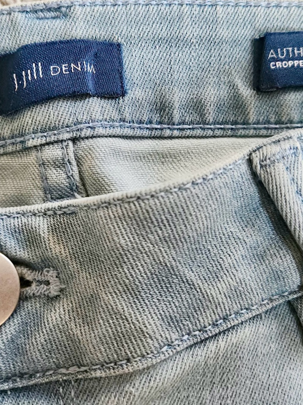 J Jill Denim Light Wash Cropped Jeans Size 10 Petite